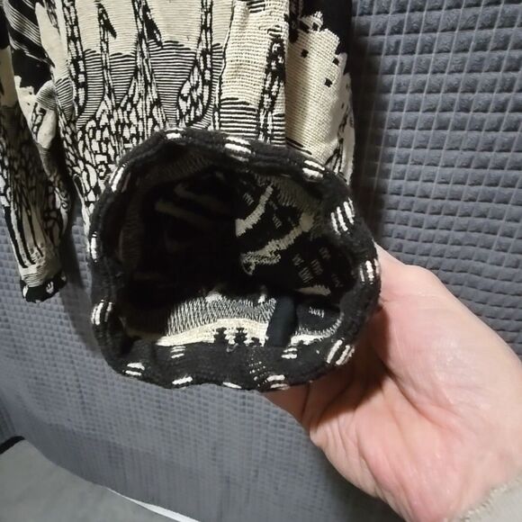 VTG Giraffe Tapestry Blazer Jacket FitsL NewIdentity Southwestern African Safari - Picture 6 of 14